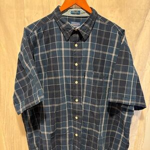 Vintage plaid short sleeve button down mens Pendleton XL shirt casual